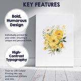 Yellow Anemone Garden Bouquet Watercolour Canvas Wall Art Print Decor Picture Ready to Hang