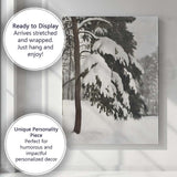 Winter Pine Branch Snow Covered Woodland Canvas Wall Art Print Decor Picture Ready to Hang