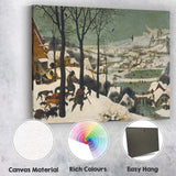 Classic Flemish Winter Village Ice Skating Landscape Canvas Wall Art Print Decor Picture Ready to Hang