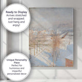 Scandinavian Snow Covered Town Industrial Winter View Canvas Wall Art Print Decor Picture Ready to Hang