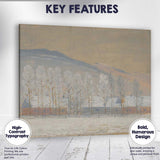 Frosted Trees Winter Farmstead Snow Covered Countryside Canvas Wall Art Print Decor Picture Ready to Hang