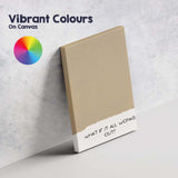 Minimalist Beige Motivational Quote What If It All Works Out Typography Canvas Wall Art Print Decor Picture Ready to Hang