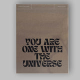 Neutral Boho You Are One With The Universe Inspirational Typography Canvas Wall Art Print Decor Picture Ready to Hang