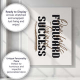 Retro Brown Black Typography Think Big Success Motivational Quote Canvas Wall Art Print Decor Picture Ready to Hang