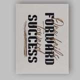 Retro Brown Black Typography Think Big Success Motivational Quote Canvas Wall Art Print Decor Picture Ready to Hang