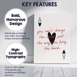 Minimalist Playing Cards Motivational Quote Typography Canvas Wall Art Print Decor Picture Ready to Hang