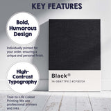 Pantone Black Colour Swatch Minimalist Graphic Design Canvas Wall Art Print Decor Picture Ready to Hang