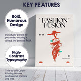 Fashion Fusion Abstract Runway Figure Contemporary Editorial Poster Canvas Wall Art Print Decor Picture Ready to Hang