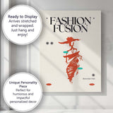 Fashion Fusion Abstract Runway Figure Contemporary Editorial Poster Canvas Wall Art Print Decor Picture Ready to Hang