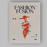 Fashion Fusion Abstract Runway Figure Contemporary Editorial Poster Canvas Wall Art Print Decor Picture Ready to Hang