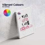 You Are Good Enough Positive Collage Typography Quote Canvas Wall Art Print Decor Picture Ready to Hang