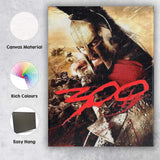 Bronze Spartan Warrior Battle Scene Action Epic Artwork Canvas Wall Art Print Decor Picture Ready to Hang
