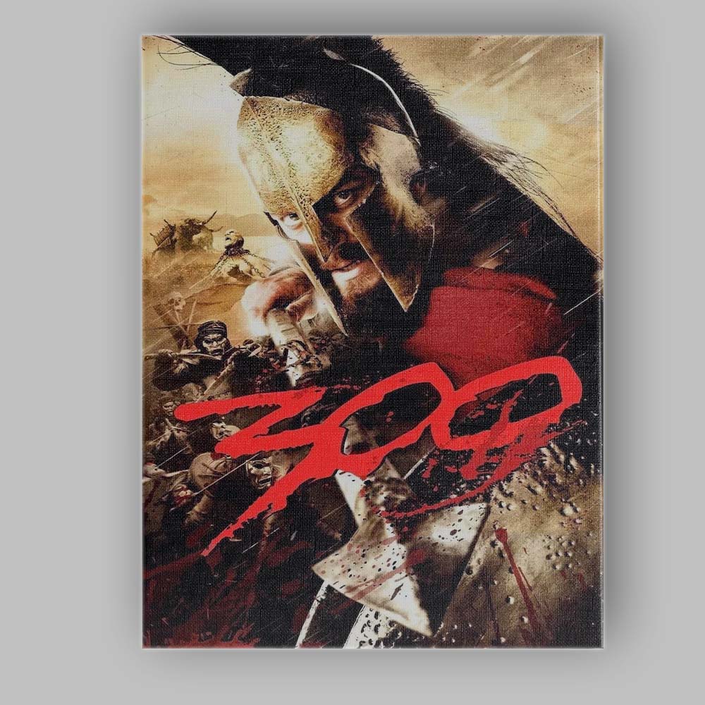 Bronze Spartan Warrior Battle Scene Action Epic Artwork Canvas Wall Art Print Decor Picture Ready to Hang