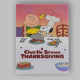 Pastel Cartoon Family Thanksgiving Dinner Illustration Artwork Canvas Wall Art Print Decor Picture Ready to Hang