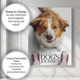 Cute Brown White Dog Portrait Heartwarming Pet Artwork Canvas Wall Art Print Decor Picture Ready to Hang