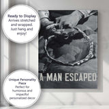 Black and White Prison Escape Rope Detail Classic French Cinema Photography Canvas Wall Art Print Decor Picture Ready to Hang