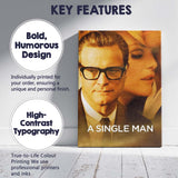 Golden Cinematic Portrait Elegant Mid Century Modern Drama Canvas Wall Art Print Decor Picture Ready to Hang