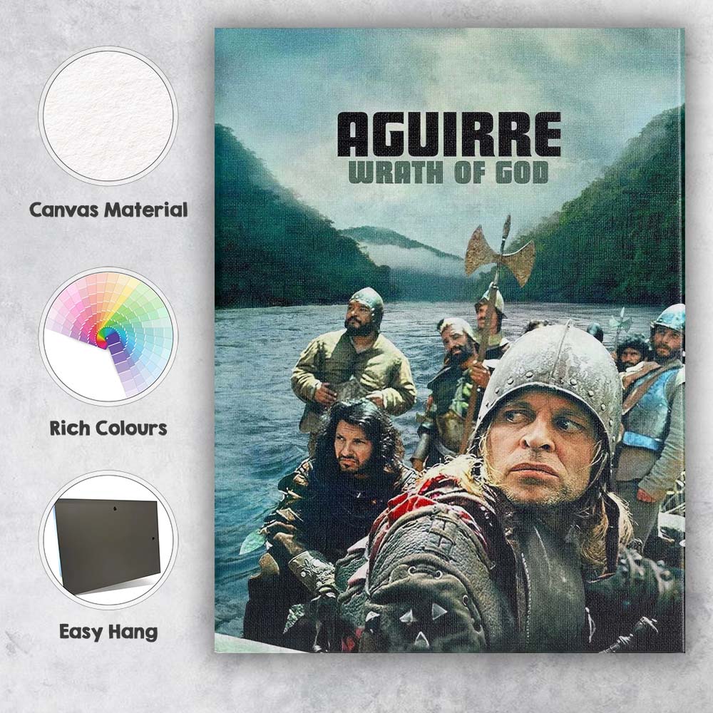 Epic Jungle River Conquistador Adventure Historical Drama Cinematic Poster Style Canvas Wall Art Print Decor Picture Ready to Hang