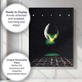 Minimalist Sci Fi Space Egg Dark Horror Film Inspired Artwork Canvas Wall Art Print Decor Picture Ready to Hang