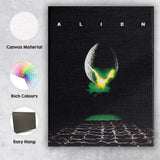 Minimalist Sci Fi Space Egg Dark Horror Film Inspired Artwork Canvas Wall Art Print Decor Picture Ready to Hang