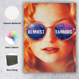 Warm Retro Music Industry Fame Reflection Sunglasses Portrait Artwork Canvas Wall Art Print Decor Picture Ready to Hang