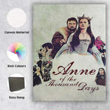 Medieval Queen Crowned Historical Drama Costume Portrait Canvas Wall Art Print Decor Picture Ready to Hang