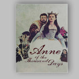 Medieval Queen Crowned Historical Drama Costume Portrait Canvas Wall Art Print Decor Picture Ready to Hang