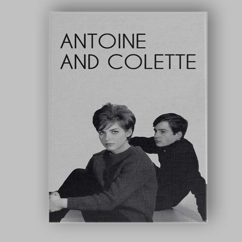 Black and White French New Wave Portrait Modernist Cinema Style Canvas Wall Art Print Decor Picture Ready to Hang