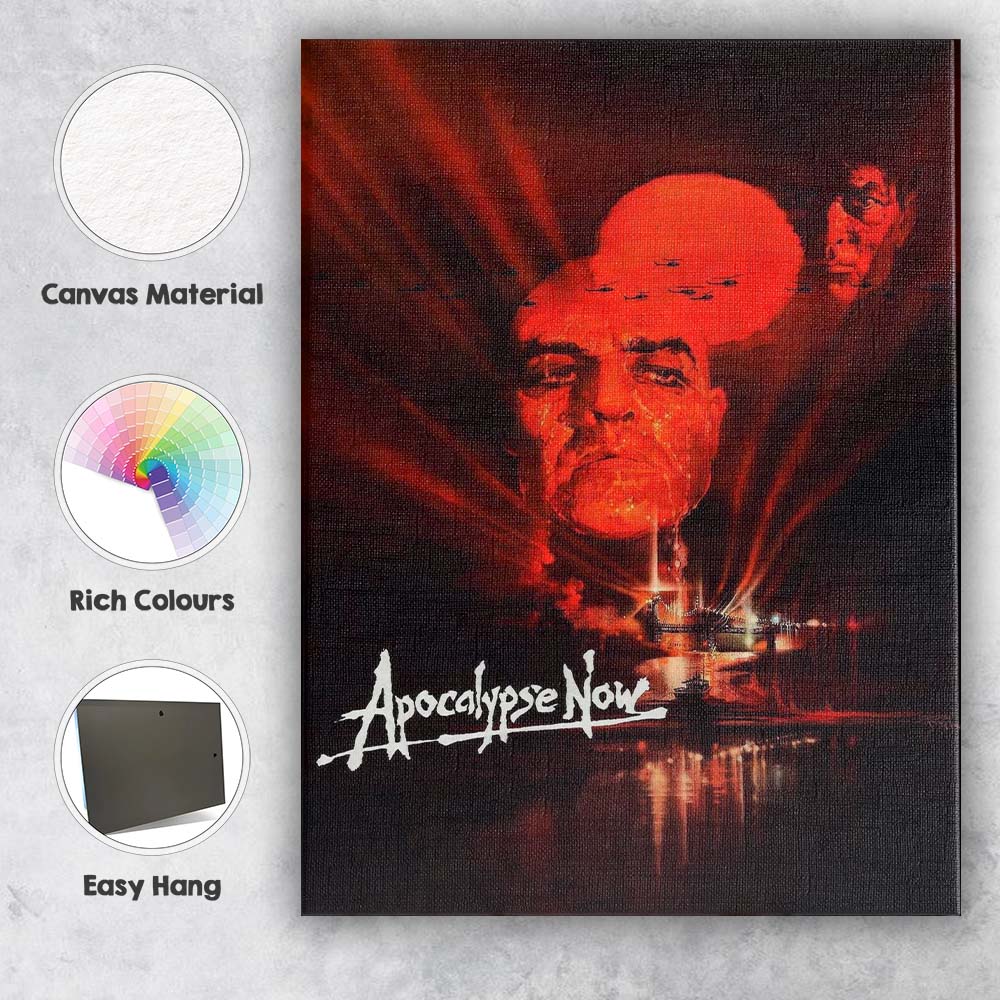 Dark Red Psychological War Drama Atmospheric Cinematic Artwork Canvas Wall Art Print Decor Picture Ready to Hang