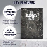 Moody Jungle Survival Monochrome Adventure Film Poster Style Canvas Wall Art Print Decor Picture Ready to Hang