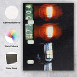 Abstract Film Strip Window Light Reflection Contemporary Art Canvas Wall Art Print Decor Picture Ready to Hang