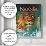 Magical Lion Fantasy Kingdom Winter Adventure Illustration Canvas Wall Art Print Decor Picture Ready to Hang