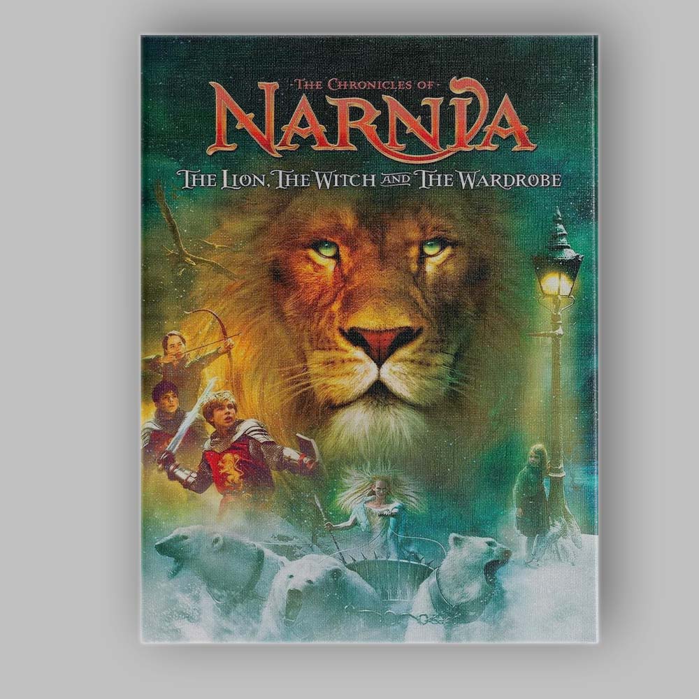 Magical Lion Fantasy Kingdom Winter Adventure Illustration Canvas Wall Art Print Decor Picture Ready to Hang