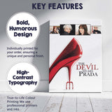 Red Designer Stiletto Fashion Glamour Chic Style Illustration Canvas Wall Art Print Decor Picture Ready to Hang