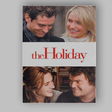 Romantic Winter Holiday Film Poster Red Typography Couple Portrait Canvas Wall Art Print Decor Picture Ready to Hang