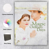 Soft Romantic Countryside Couple Portrait Pastel Elegance Canvas Wall Art Print Decor Picture Ready to Hang