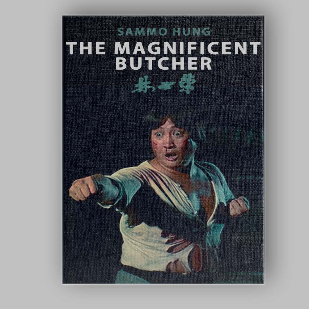 Classic Martial Arts Action Hero Retro Cinema Style Canvas Wall Art Print Decor Picture Ready to Hang