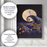 Gothic Moonlit Halloween Fantasy Whimsical Dark Fairytale Canvas Wall Art Print Decor Picture Ready to Hang