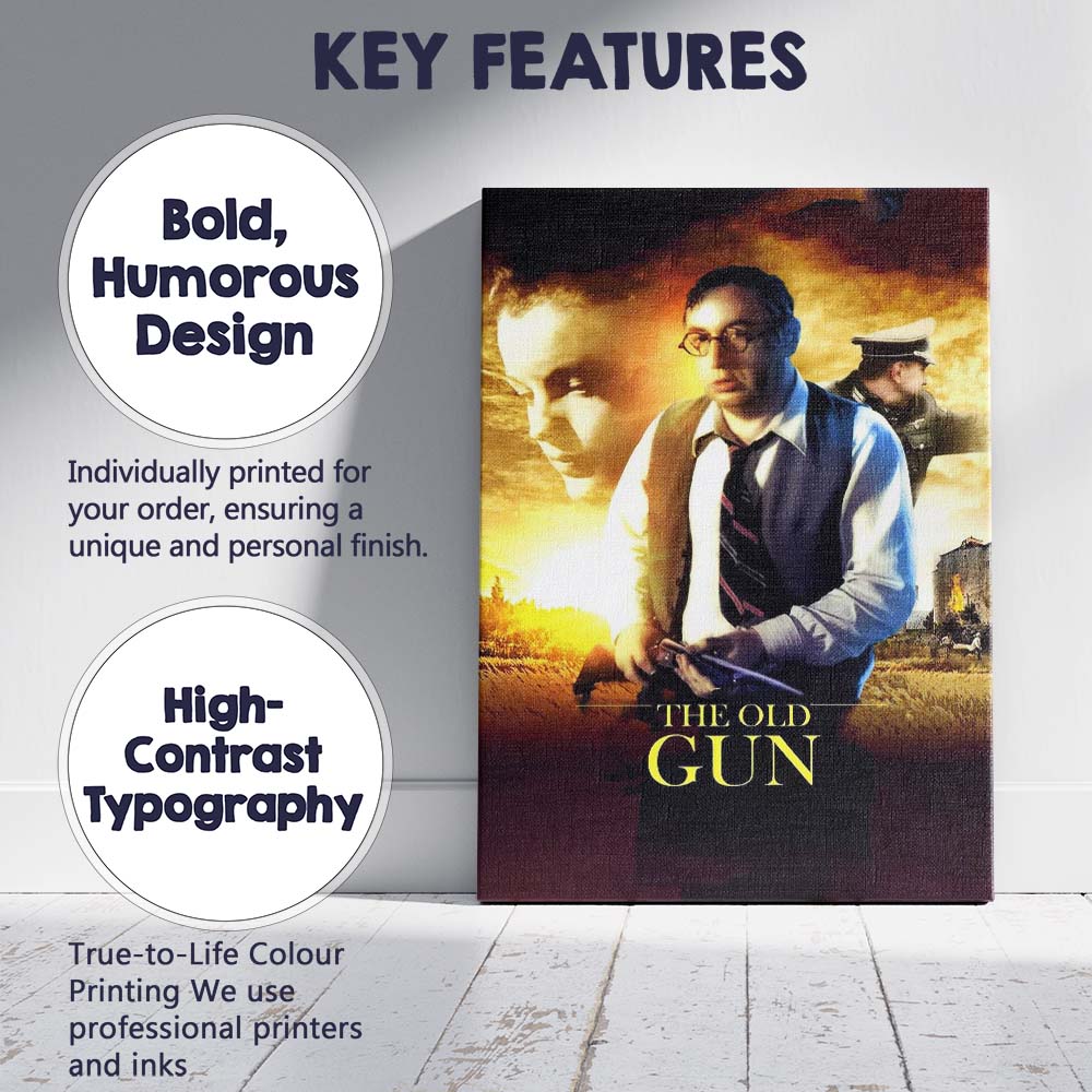 Moody Wartime Drama Golden Sunset Cinematic Character Portrait Canvas Wall Art Print Decor Picture Ready to Hang