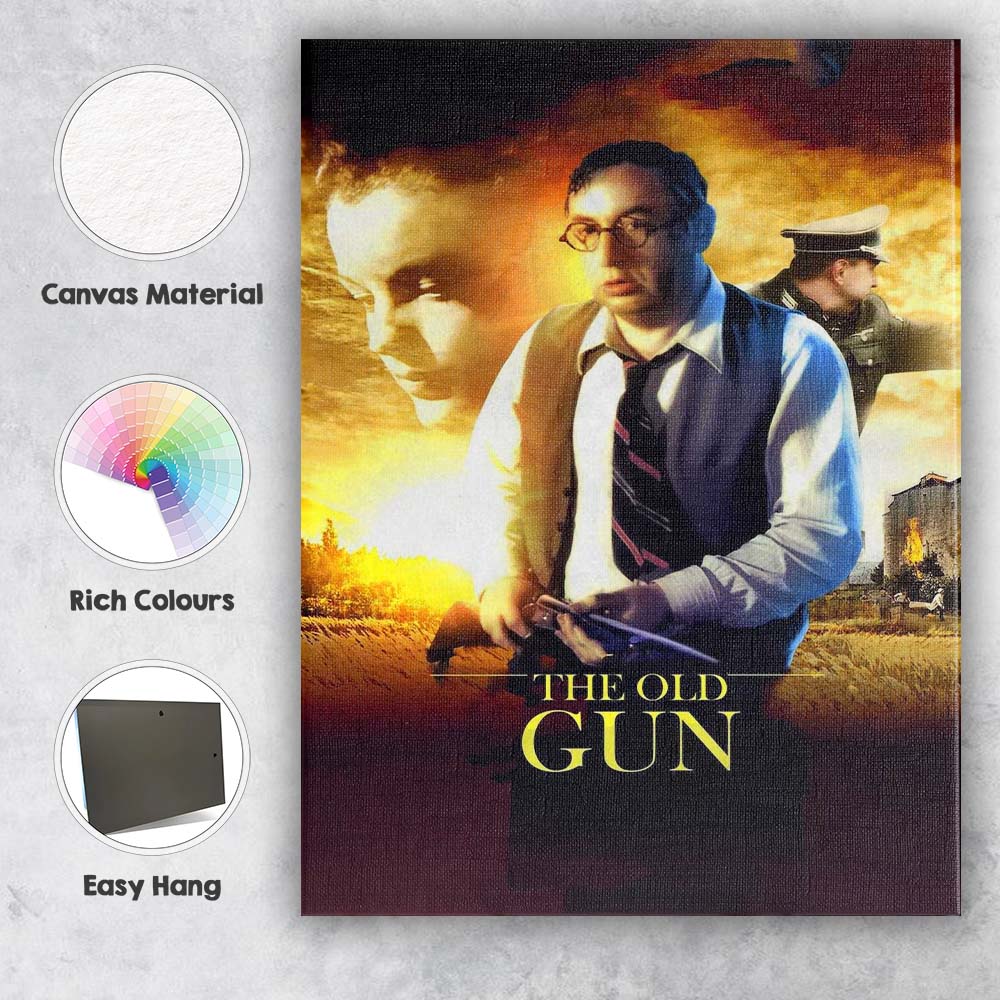 Moody Wartime Drama Golden Sunset Cinematic Character Portrait Canvas Wall Art Print Decor Picture Ready to Hang