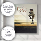 Minimalist Baseball Pitcher Sporting Inspiration Sepia Style Canvas Wall Art Print Decor Picture Ready to Hang