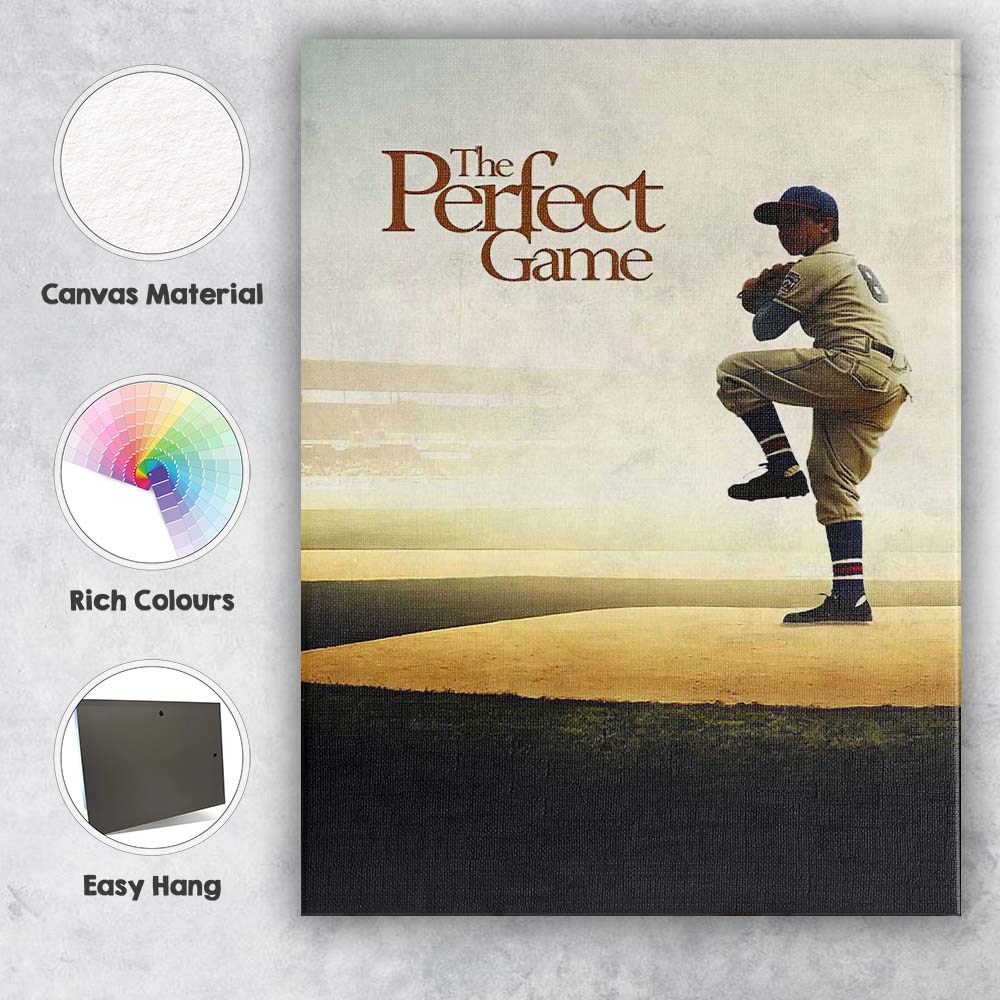 Minimalist Baseball Pitcher Sporting Inspiration Sepia Style Canvas Wall Art Print Decor Picture Ready to Hang