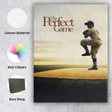 Minimalist Baseball Pitcher Sporting Inspiration Sepia Style Canvas Wall Art Print Decor Picture Ready to Hang