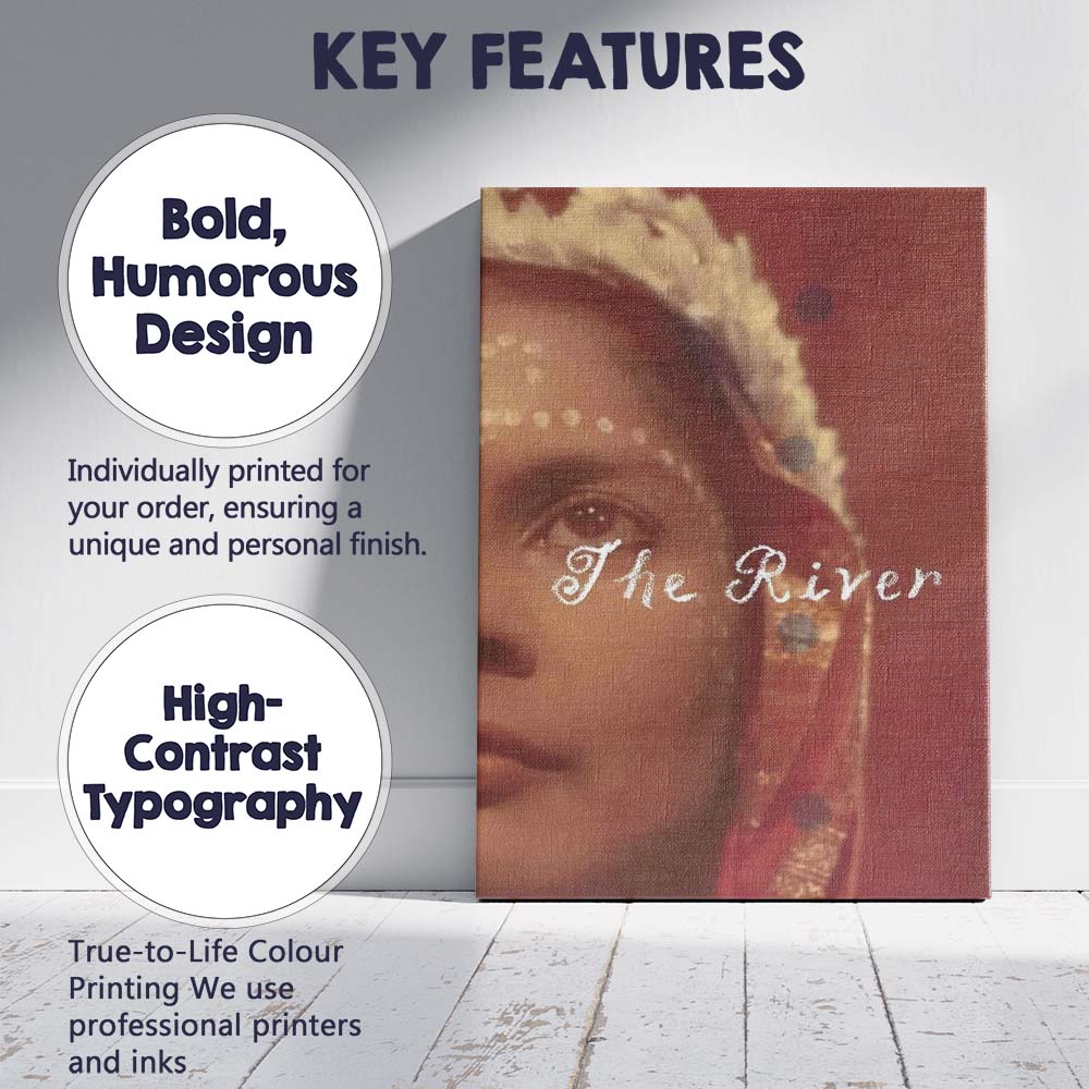 Elegant Cultural Portrait Warm Sepia Traditional Beauty Canvas Wall Art Print Decor Picture Ready to Hang