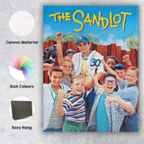 Retro Youth Baseball Team Friendship Summer Adventure Canvas Wall Art Print Decor Picture Ready to Hang