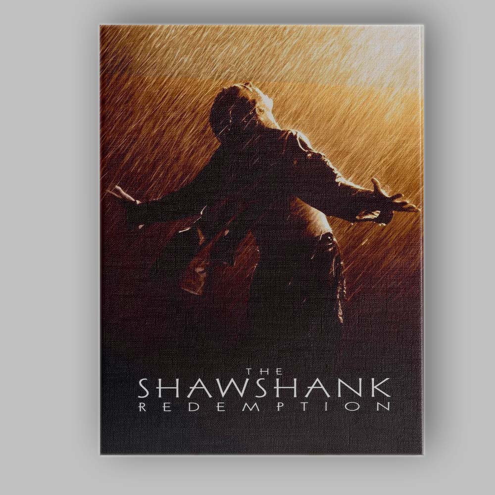 Golden Rain Freedom Hope Cinematic Silhouette Inspirational Canvas Wall Art Print Decor Picture Ready to Hang