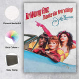 Vibrant Cult Comedy Drag Queens Convertible Car Pop Art Canvas Wall Art Print Decor Picture Ready to Hang