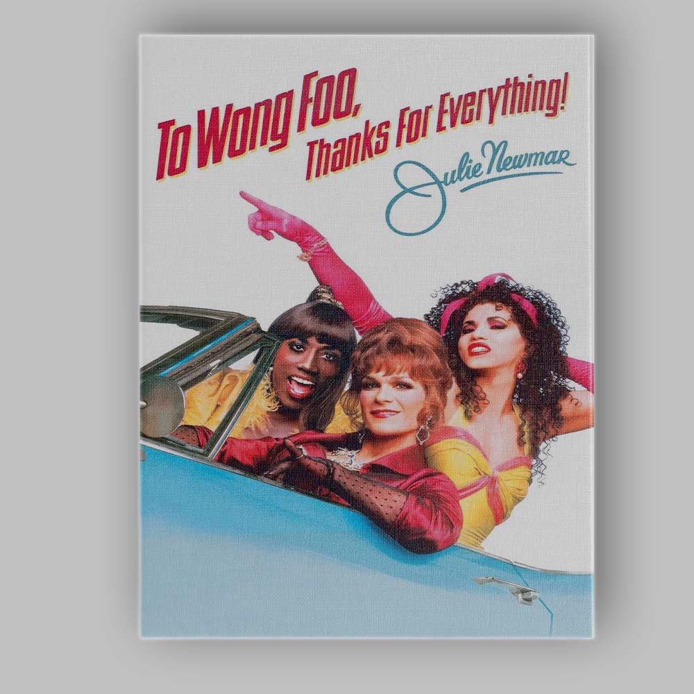 Vibrant Cult Comedy Drag Queens Convertible Car Pop Art Canvas Wall Art Print Decor Picture Ready to Hang