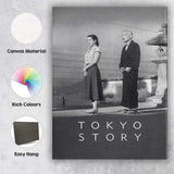 Minimalist Black and White Tokyo Story Japanese Cinema Classic Canvas Wall Art Print Decor Picture Ready to Hang