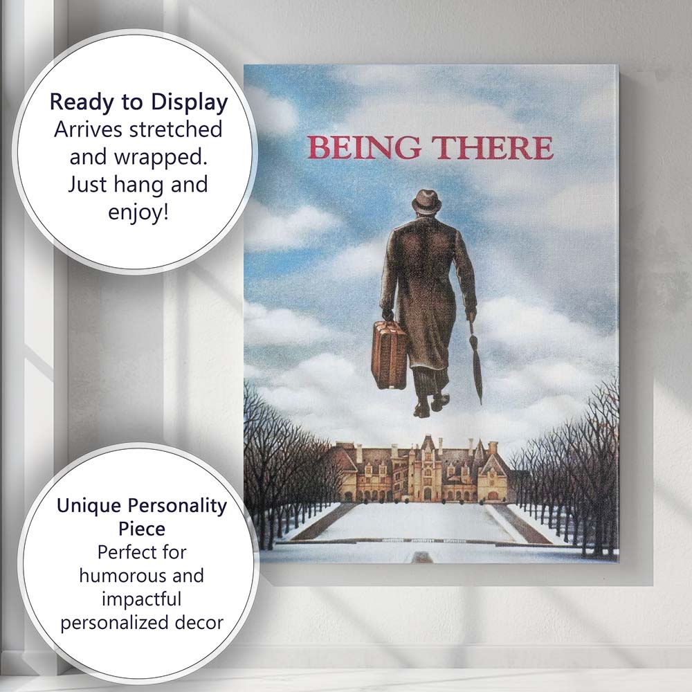 Surreal Being There Floating Gentleman Dreamscape Landscape Canvas Wall Art Print Decor Picture Ready to Hang